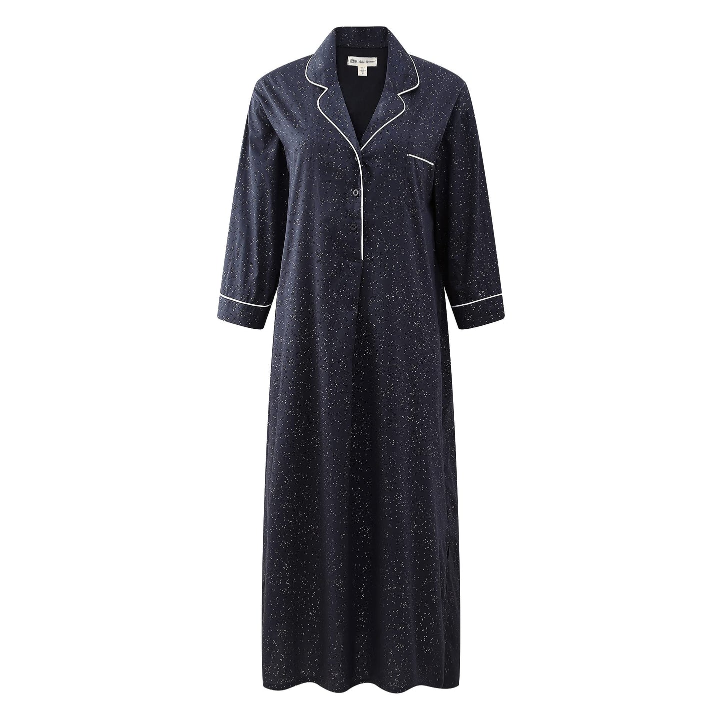 Richie House Women's Nightshirt Cotton Nightgown Sleepwear Pajama Dress RHW4059