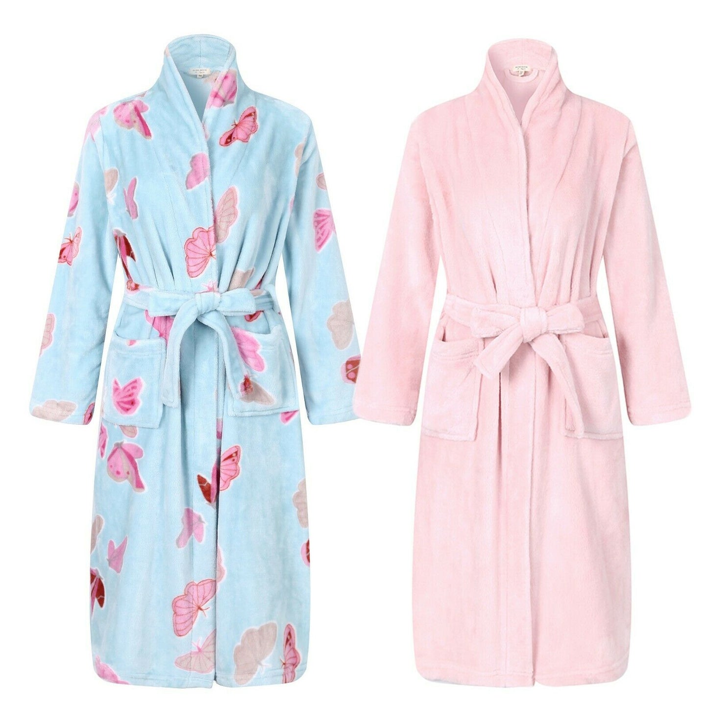 RH Kids Girls Dressing Gown Soft Fleece Stand Printed Robe CoverUp 4-14T AM2518