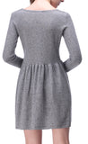 RH Women's Elegant Long Stretch Short Sweater Dress Jumper Outwear Top RH2061