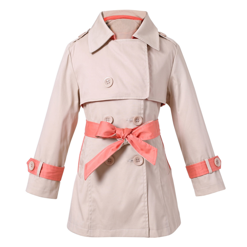 小物 NICENESS RICHIE Richie House Kids Girls Classy 100% Cotton Long Trench Coat