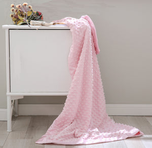 Richie House Baby's Cozy Pink Throw Blanket for Infant Crib RHB2855-A-30-40