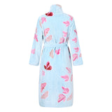 RH  Kids Girls Dressing Gown Soft Fleece Stand Printed Robe CoverUp 4-14T AM2518