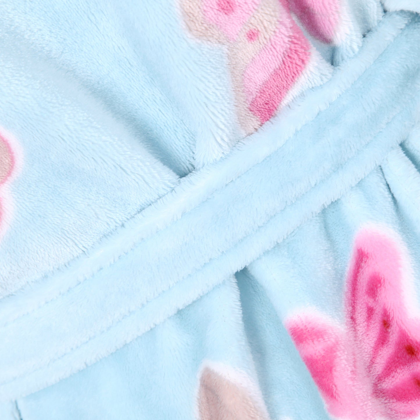 RH Kids Girls Dressing Gown Soft Fleece Stand Printed Robe CoverUp 4-14T AM2518