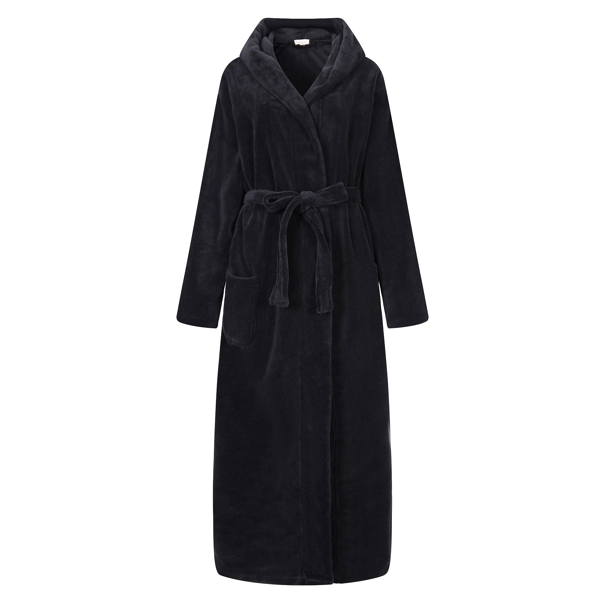 RH Men Belted Bathrobe Long Soft Fleece Collared Hooded Robe Spa Sleep Richie House USA RH Men Belted Bathrobe Long Soft Fleece Collared Hooded Robe Spa Sleep Richie House USA