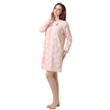 RH Nightdress Pajama Women Nightcoat Sleep Housewear Polka Fleece Lounge RHW2314