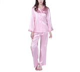 RH Two Pice Pajamas Set Satin Sleepwear Long Nightwear Lounge Pajama PJS RHW2742
