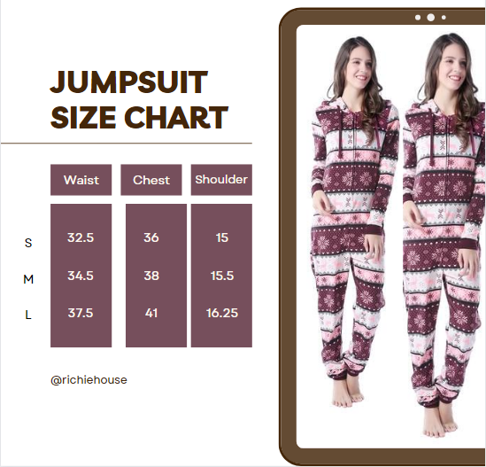 Rh Women's Jumpsuit Hooded Unisex One Piece PJ' Zip-Up Adult Playsuit RHW2787