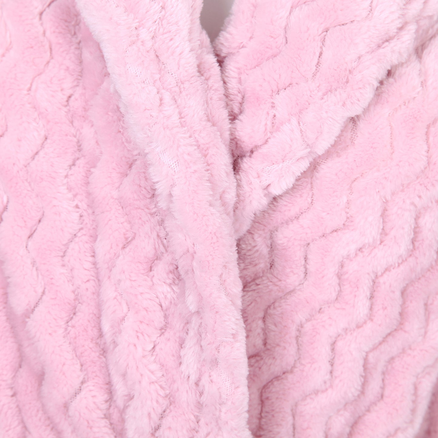 RH Women’s Above the Knee Pink Robe Collared Lounge Sleepwear Housecoat RHW2808 S/M