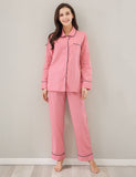 Richie House Ladies Pyjama Cotton Pj's Womens Set Long Sleeve Nightwear Loungewear RHW2846