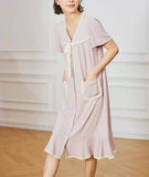 Richie House Ladies Women's Button Down Lace House Dress Duster Shirt Nightdress RHW2908