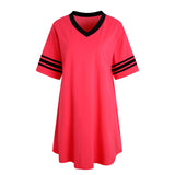 Richie House RH Womens Sleepwear Short Sleeve Nightgowns Sleepshirt Loose Nightshirt Loungewear RHW2929