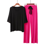 RH Pajamas Set Women Capri 3/4 Sleepwear Soft Casual Loungewear Pjs Set RHW4017