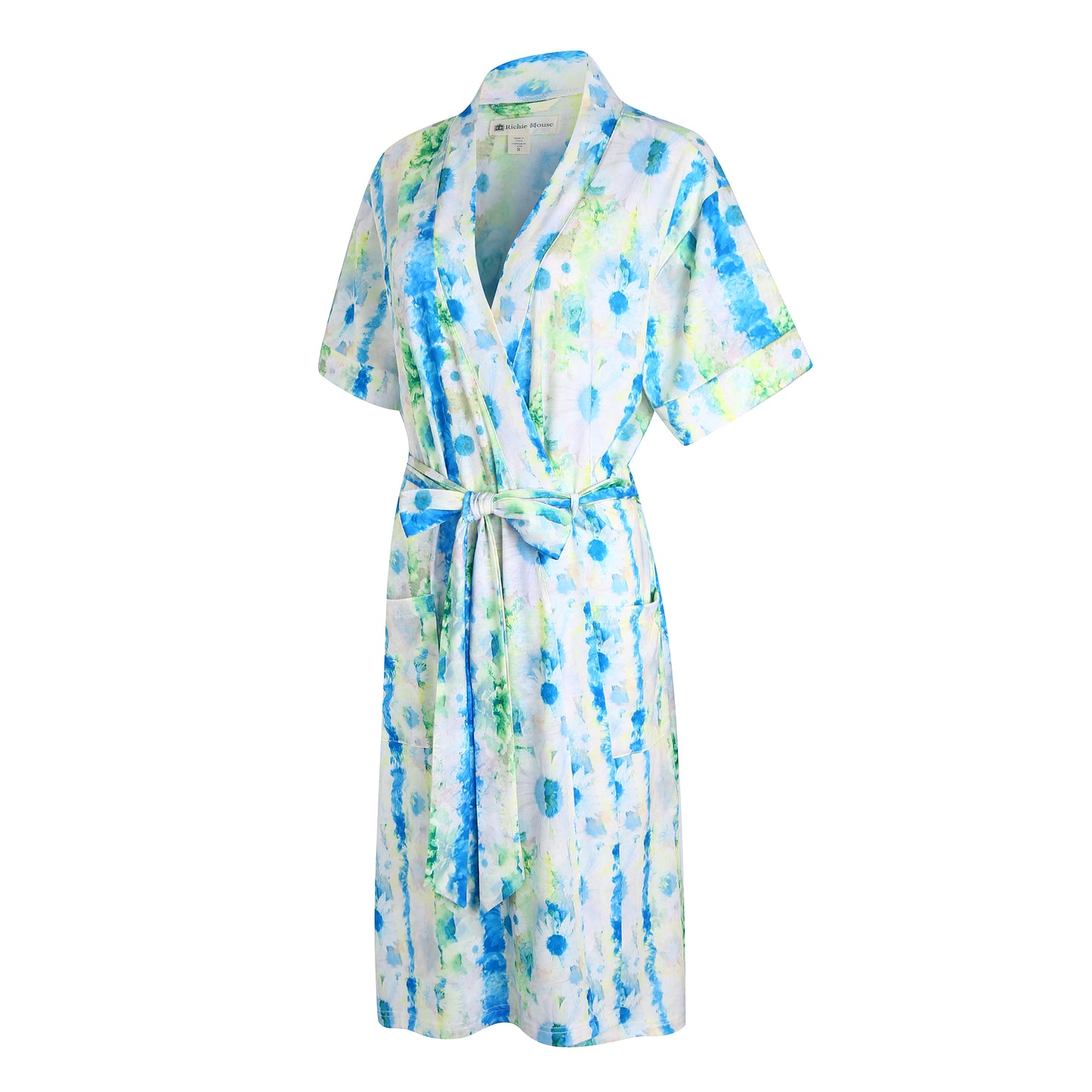 RH Women Kimono Robes Short Knit Bathrobe V-neck Lounge Sleepwear S-2XL RHW4034