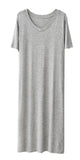 RH Women Nightgown Striped Tee Short Sleep Nightshirt Pajama Dress S-2XL RHW4041