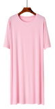 RH Women Nightgown Striped Tee Short Sleep Nightshirt Pajama Dress S-2XL RHW4041