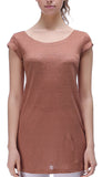 Richie House Women's Summer Shirt 100%Linen T-Shirt Short Sleeve Tee Tops Blouse RH2039