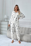 Richie House Women's Pajama Set 2-Piece Sleepwear Lounge Long Sleeve Zip PJ Set RHW4038