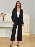 Richie House Women's 2 Piece Sweatsuits Long Sleeve Knit Sweater Wide Leg Pants Outfits RHW4072