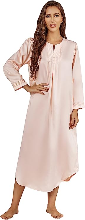 RH Womens Loose Dress Pullover Sleep Shirts Nightshirt Sleepwear Pajam –  Richie House USA