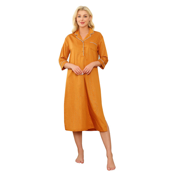 Richie House Women's Nightshirt Cotton Nightgown Sleepwear Pajama Dress RHW4059
