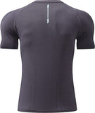 Richie House Men's Workout Running Shirts, Quick Dry Athletic Shirts Gym T-Shirts RHM4079