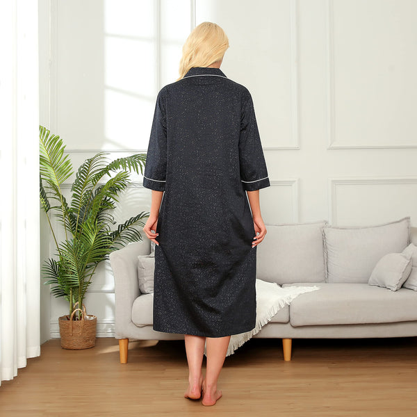 Richie House Women's Nightshirt Cotton Nightgown Sleepwear Pajama Dress RHW4059