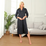 Richie House Women's Nightshirt Cotton Nightgown Sleepwear Pajama Dress RHW4059