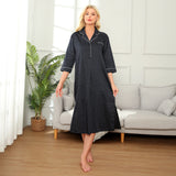 Richie House Women's Nightshirt Cotton Nightgown Sleepwear Pajama Dress RHW4059