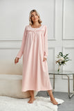 Richie House RH Nightgown Women's Long Sleeve Sleepwear Full Length Nightshirt Cotton Sleep Gowns RHW4058