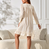 Richie House RH Nightgown Women's Long Sleeve Sleepwear Full Length Nightshirt Cotton Sleep Gowns RHW4058