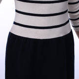 RH Women's Elegant Striped Short Sweater Sexy Dress Top Pullover Blouse RH2059