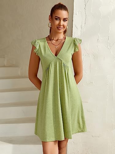 Richie House Summer Dress Sexy Backless Sleeveless Party Elegant Mini Dress Office Attire RHW4088