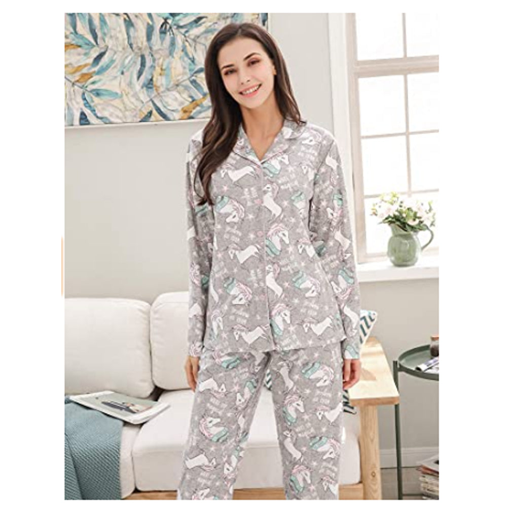 Richie House Women's Printed Flannel Two-Piece Set Pajama Size S-XL RHW2843