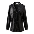 Richie House Women's Sequin Jacket Blazer Casual Sparkly Cardigan Coat S-XXL RHW4063