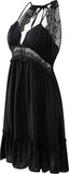 Richie House Women's Ruched Backless Spaghetti Strap Party Club Dress Party Dress RHW4067