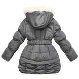 RH Puffer Winter Jacket Kids Girls Long Slim Hooded Warm Coat Ski 5-10T RH1118
