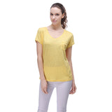 RH Women's Solid Casual Linen Shirt w/ Pocket Tee Summer Top Short Sleeve RH2022