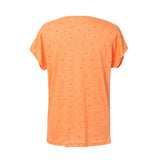 RH Women's Short Sleeve Starfish Print Solid Linen V-Shape Shirt Tops Tee RH2027