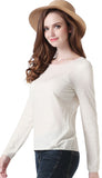 RH Women's Warm Polka Cotton Pullover Sweater Long Sleeve Top Blouse RH2048