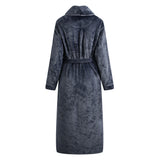 Richie House Robe Womens Long Belted Bathrobe Plush Fleece Bath Sleepwear S-XL RHW2232-B