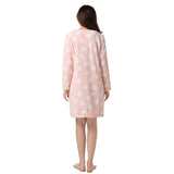 RH Nightdress Pajama Women Nightcoat Sleep Housewear Polka Fleece Lounge RHW2314