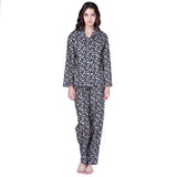 Richie House Women's Floral Two Piece Cotton Pajama Set Long Sleeve Sleep-Lounge RHW2743