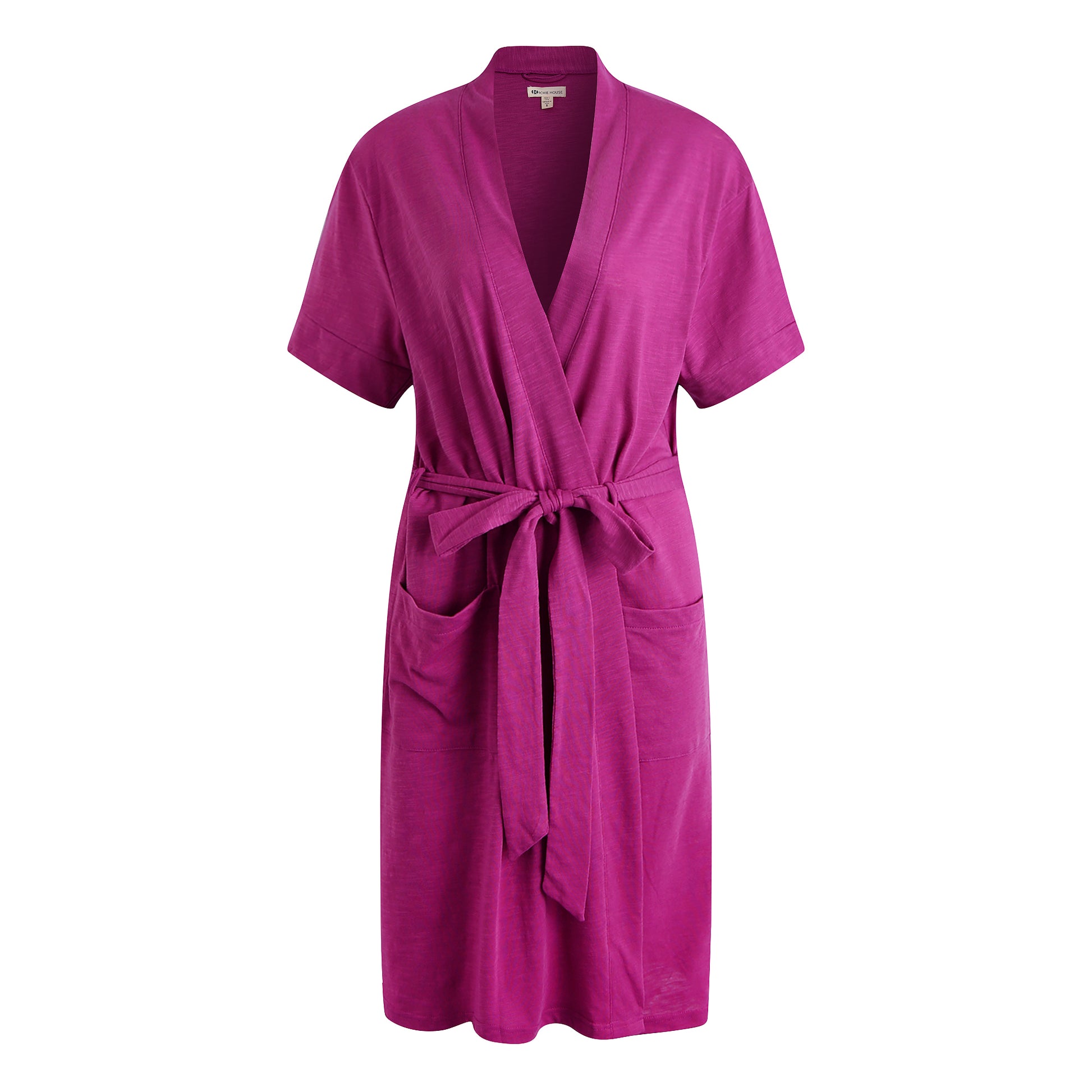 RH Robe Women's Short Sleeve Kimono Cotton Bathrobe Dressing Gown Slee Richie House USA RH Robe Women's Short Sleeve Kimono Cotton Bathrobe Dressing Gown Slee Richie House USA
