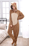 Richie House Women's Jumpsuit Hooded Unisex One Piece Footed PJ' Adult Playsuit RHW2780