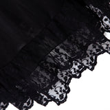 Richie House New Womens Premium Classic Midi Skirt with Ruffled Lace Trim Lingerie RHW2810