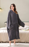 RH Wearable Fleece Blanket Sleeves Hoodie for Adult Women Men Comfy wrap Throw Blanket Robe RHW2888
