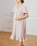 Richie House Ladies Women's Button Down Lace House Dress Duster Shirt Nightdress RHW2908
