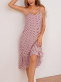 Richie House Sleeveless Women's Nightgown Printed Floral Sexy Strappy Lingerie Top RHW2910
