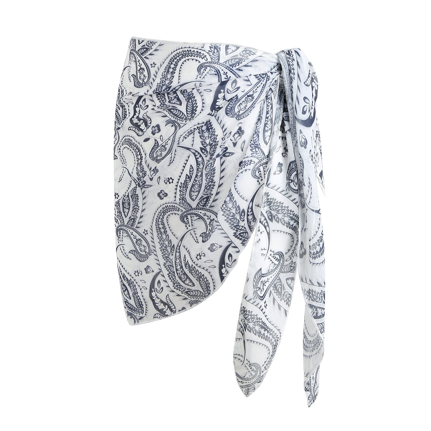 Richie House Women Beach Sarongs Sheer Cover Ups Chiffon Bikini Wrap Skirt for Swimwear S-3XL RHW2930