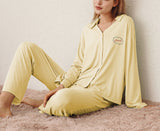 RH Pajamas Women Long Sleeve PJ Set Collar Button-Down Sweat Sleepwear RHW4025